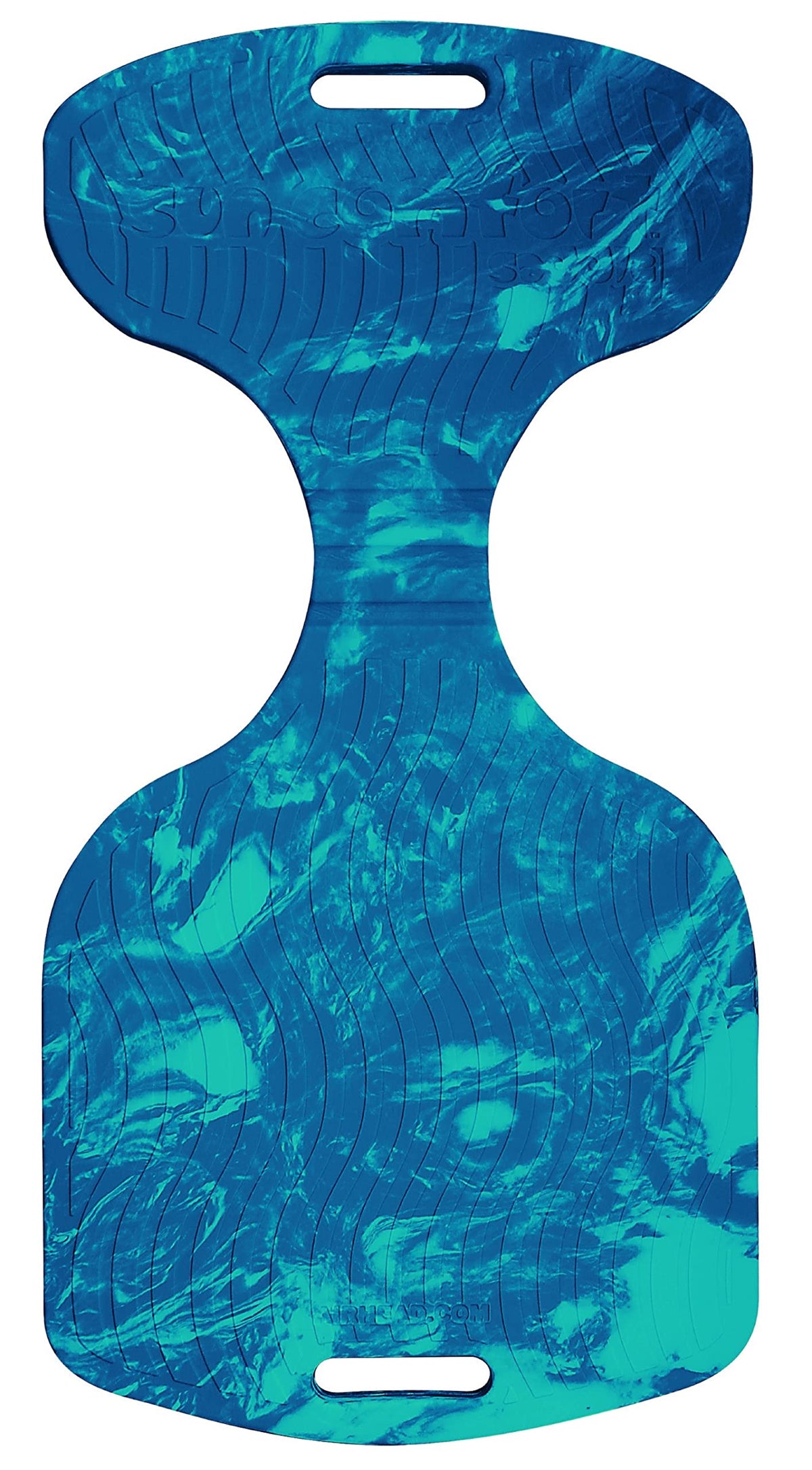 Airhead SunComfort Saddle floats in the pool for cooling relaxation.