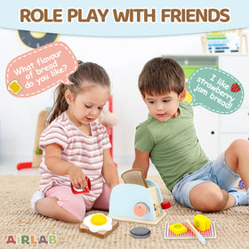 Airlab bread slices for lifelike breakfast play