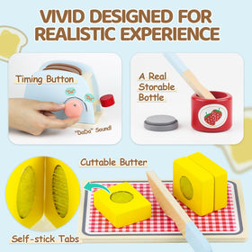 Airlab butter slices with self-stick tabs support fine motor play