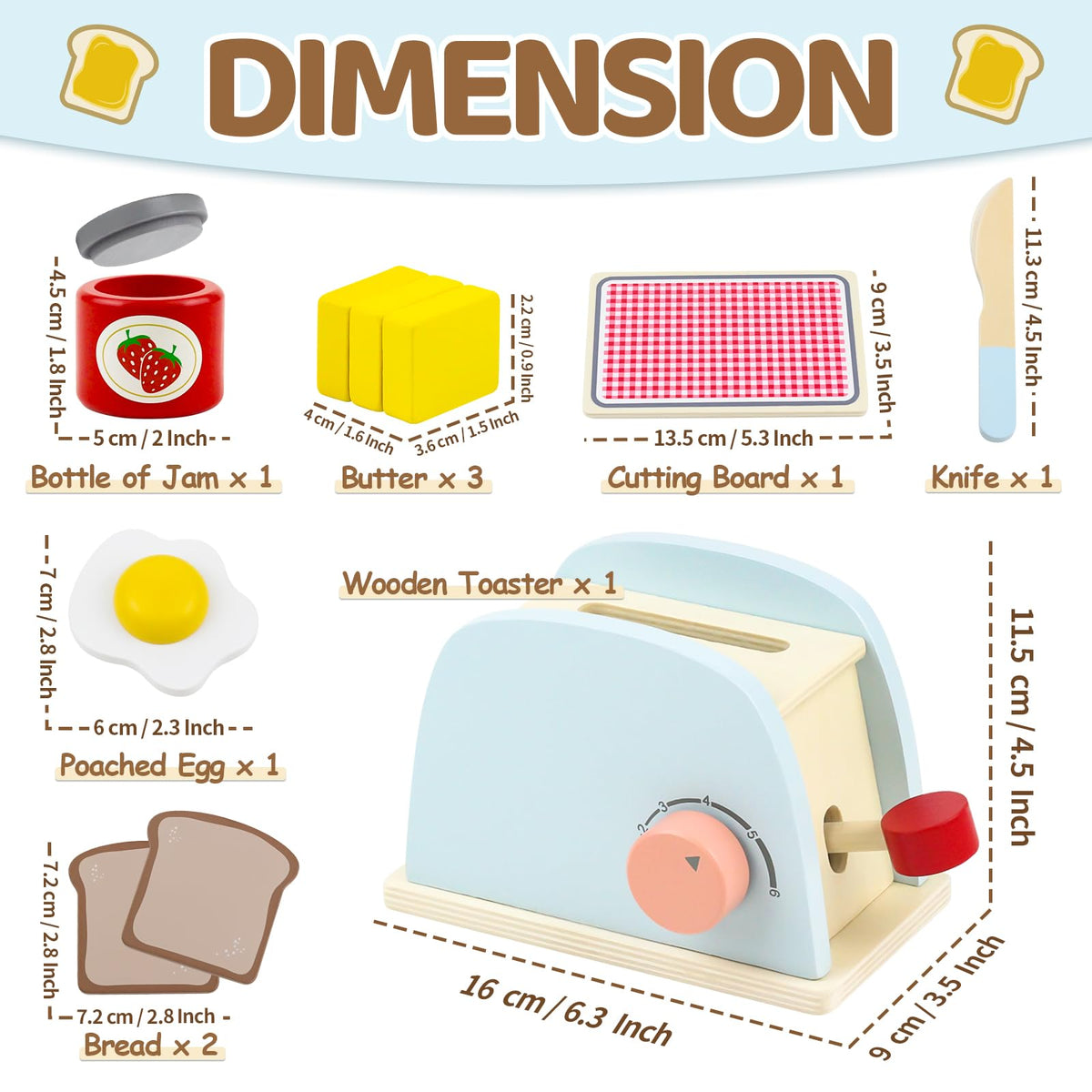 Airlab cutting board with butter slices for pretend cooking