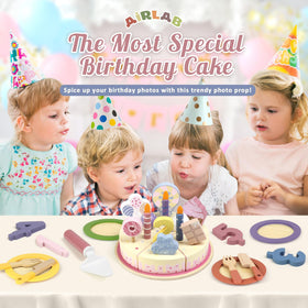 Airlab play food set doubles as a decorative room piece.