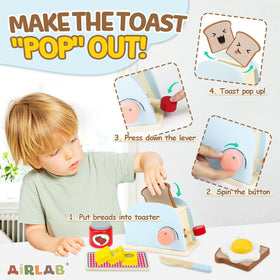 Airlab poached egg for realistic breakfast pretend play