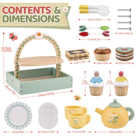 Airlab tea bags included for realistic pretend play and role play.