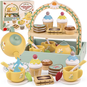 Airlab wooden tea set teapot for imaginative play and gentle learning.