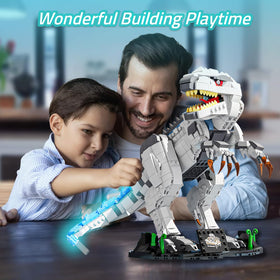 AIRNEY instruction-led play builds patience and problem-solving while kids connect bricks.