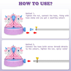 Airyard three unicorn spouts create a wide, engaging spray.