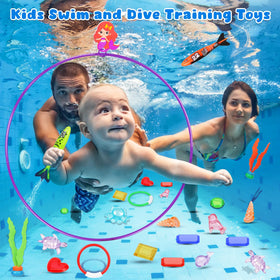 Airyard dolphins and pool torpedoes add dynamic play for all ages.