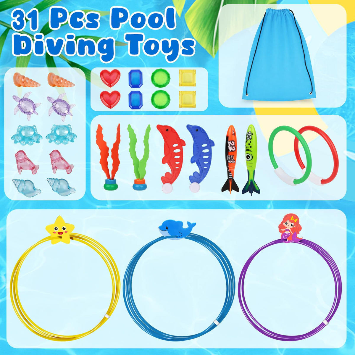 Airyard mesh storage bag keeps toys organized after pool parties.