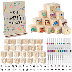 Aisharery baby shower blocks kit contents for decorating and crafts