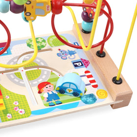 AISHUN colorful beads on wooden track inspire spatial awareness and exploration