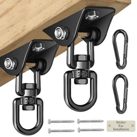 Aisto heavy-duty swing hangers for wooden sets; supports high-capacity loads safely.