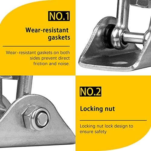 Aisto nylon wear-resistant gaskets reduce friction for silent swinging.