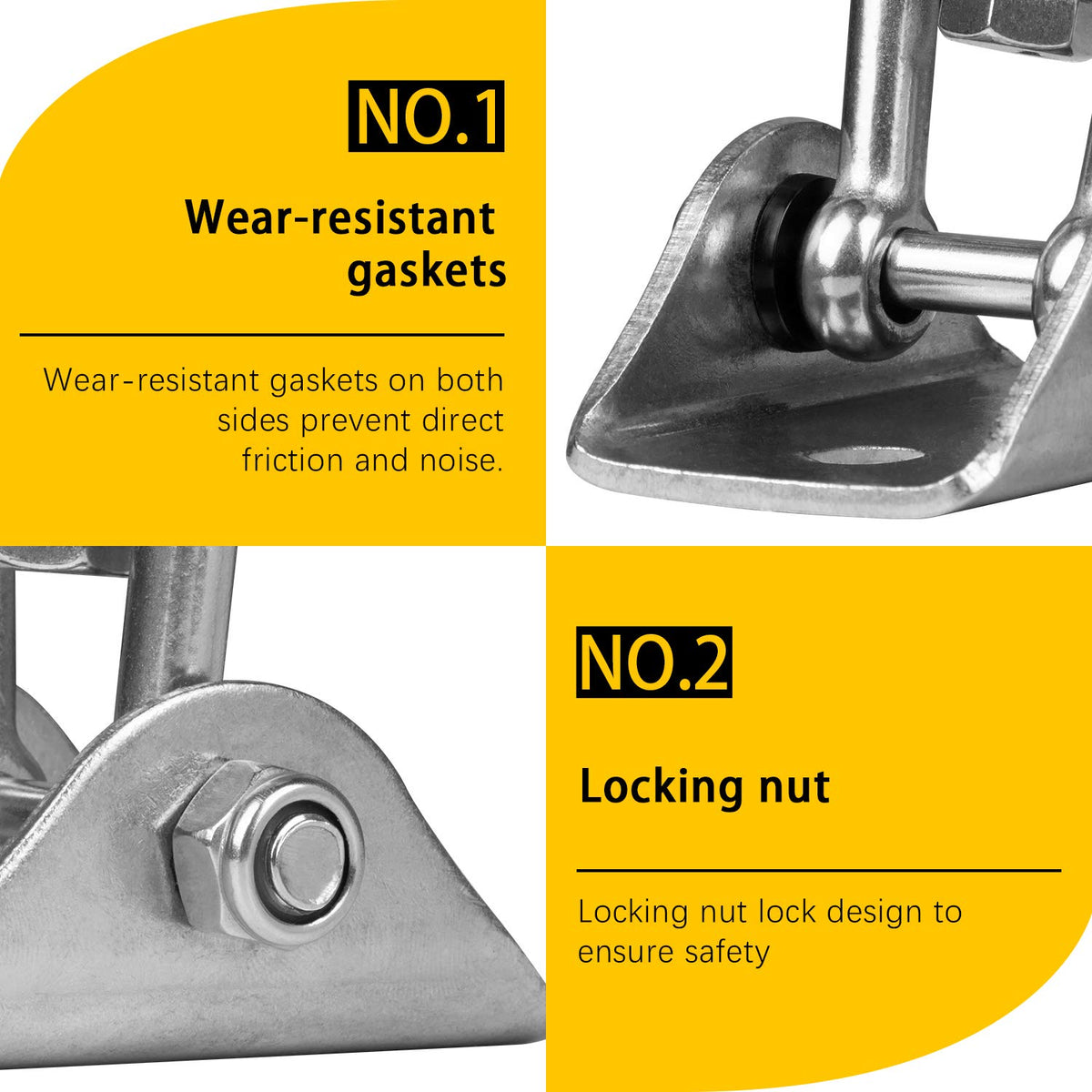 Aisto wood and concrete installation bolts secure mounting on wood or masonry