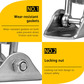 Aisto wood and concrete installation bolts secure mounting on wood or masonry