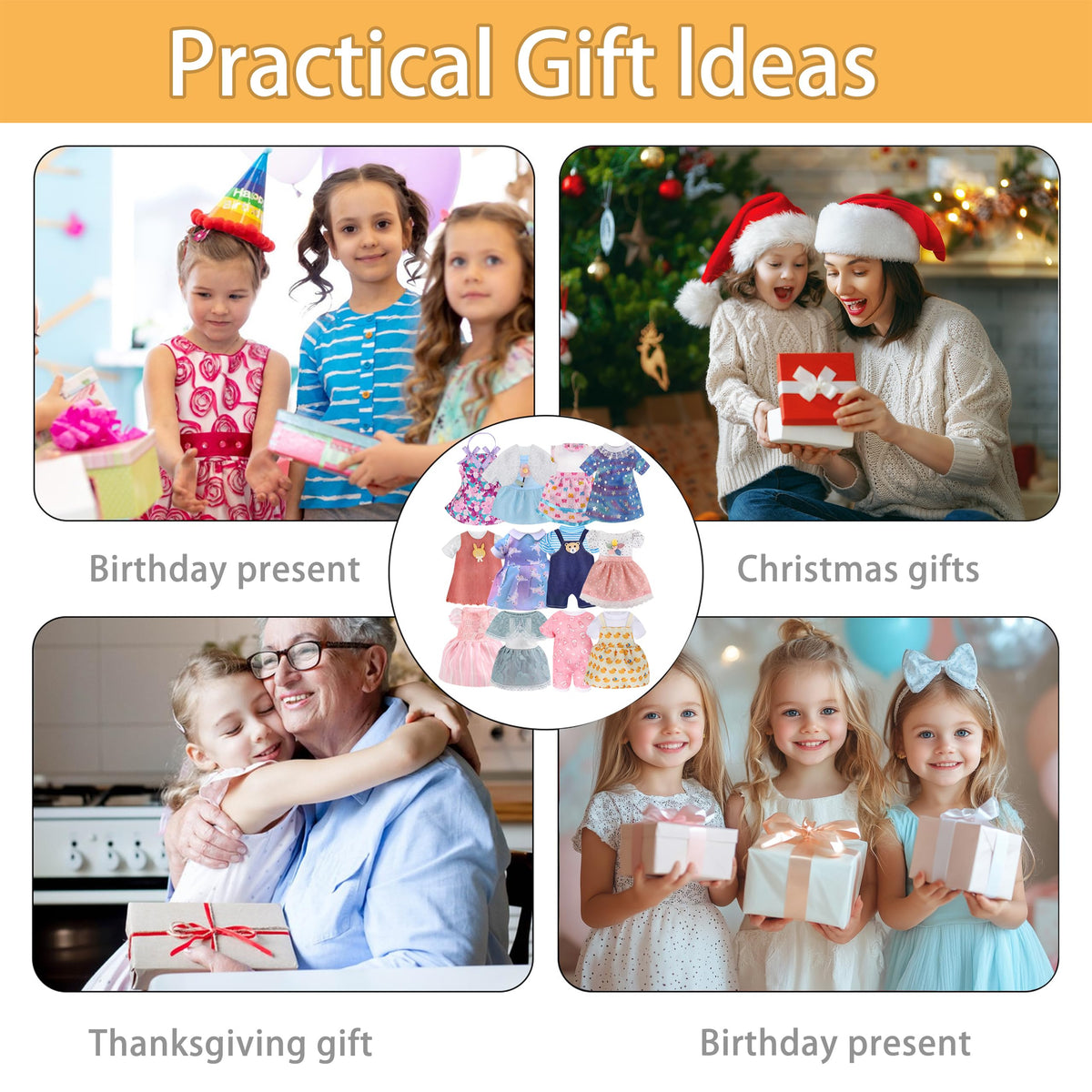AISYAH 12-inch doll dress set 5 encourages creative dressing for little hands