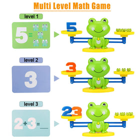 Aitbay Cool Math Game frog scale and base set up a counting station