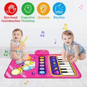 Aitbay infant musical toy two players promote parent-child interaction.