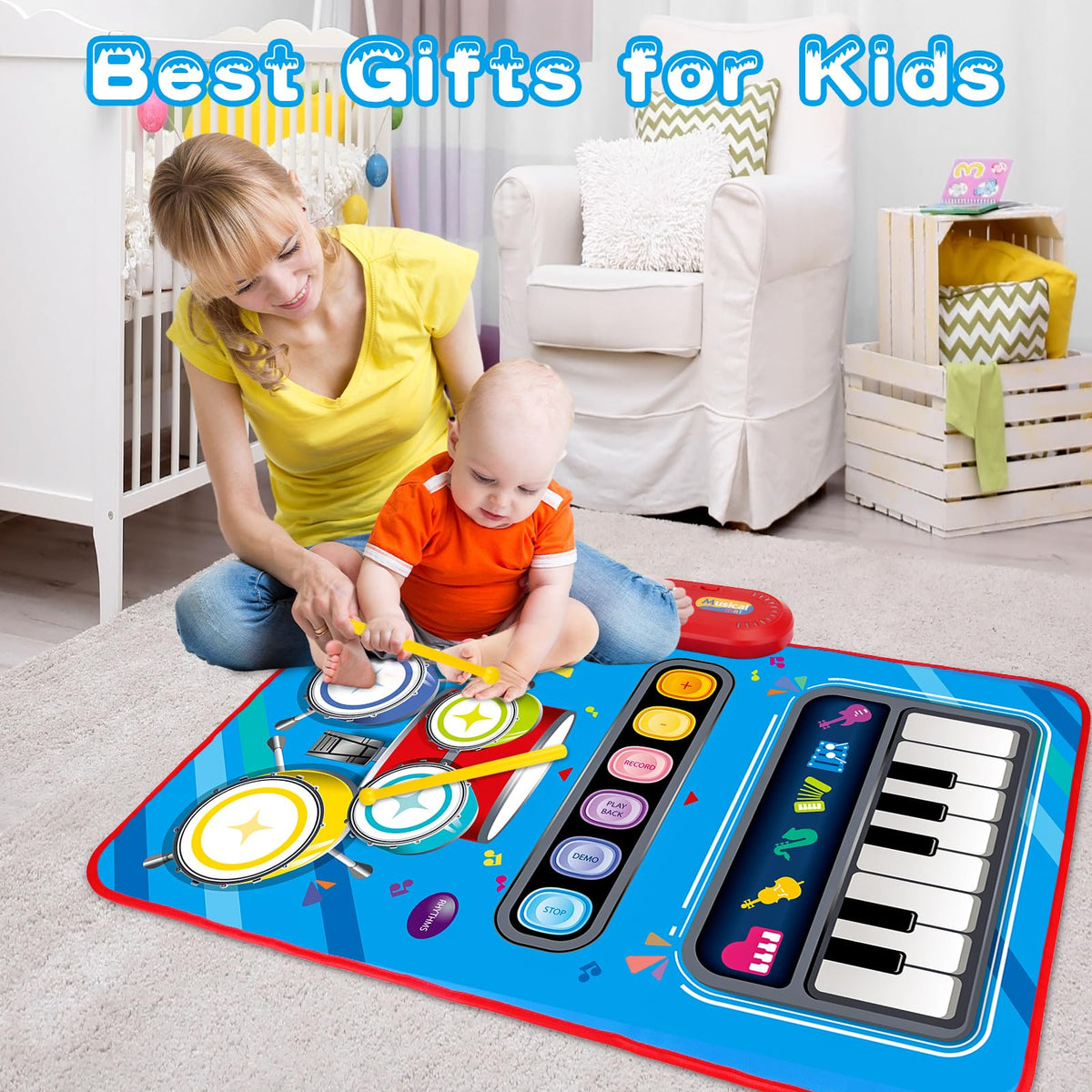 Aitbay music mat supports open-ended play and imaginative exploration.