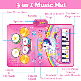 Aitbay two-player mat supports parent-child play and shared music moments