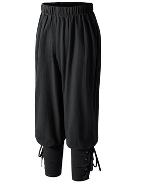 AITIPOO medieval Viking lace-up trousers with adjustable fit for active pretend adventures