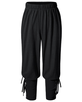 AITIPOO Kids Renaissance pirate pants with ankle bands for comfortable play