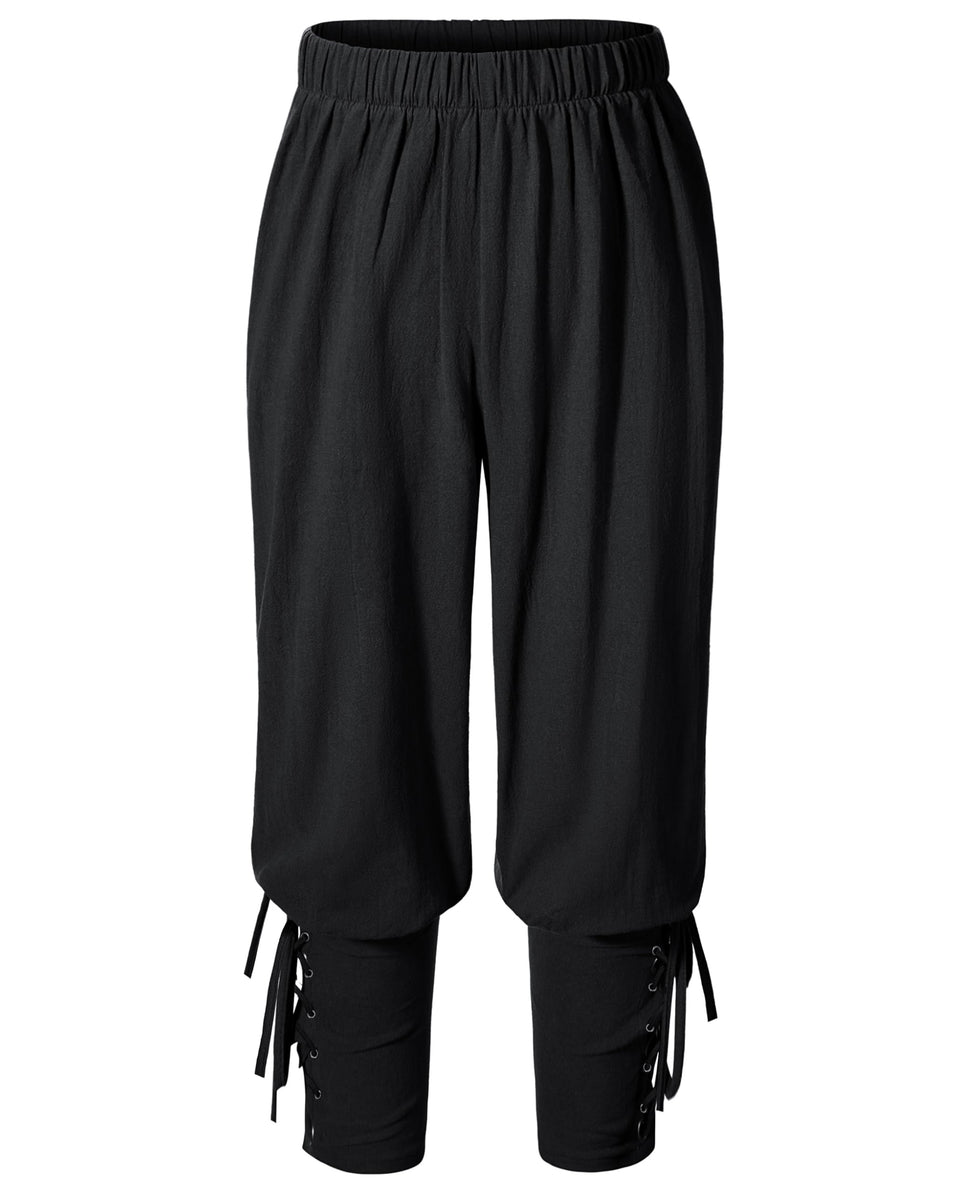 AITIPOO Kids Renaissance pirate pants with ankle bands for comfortable play