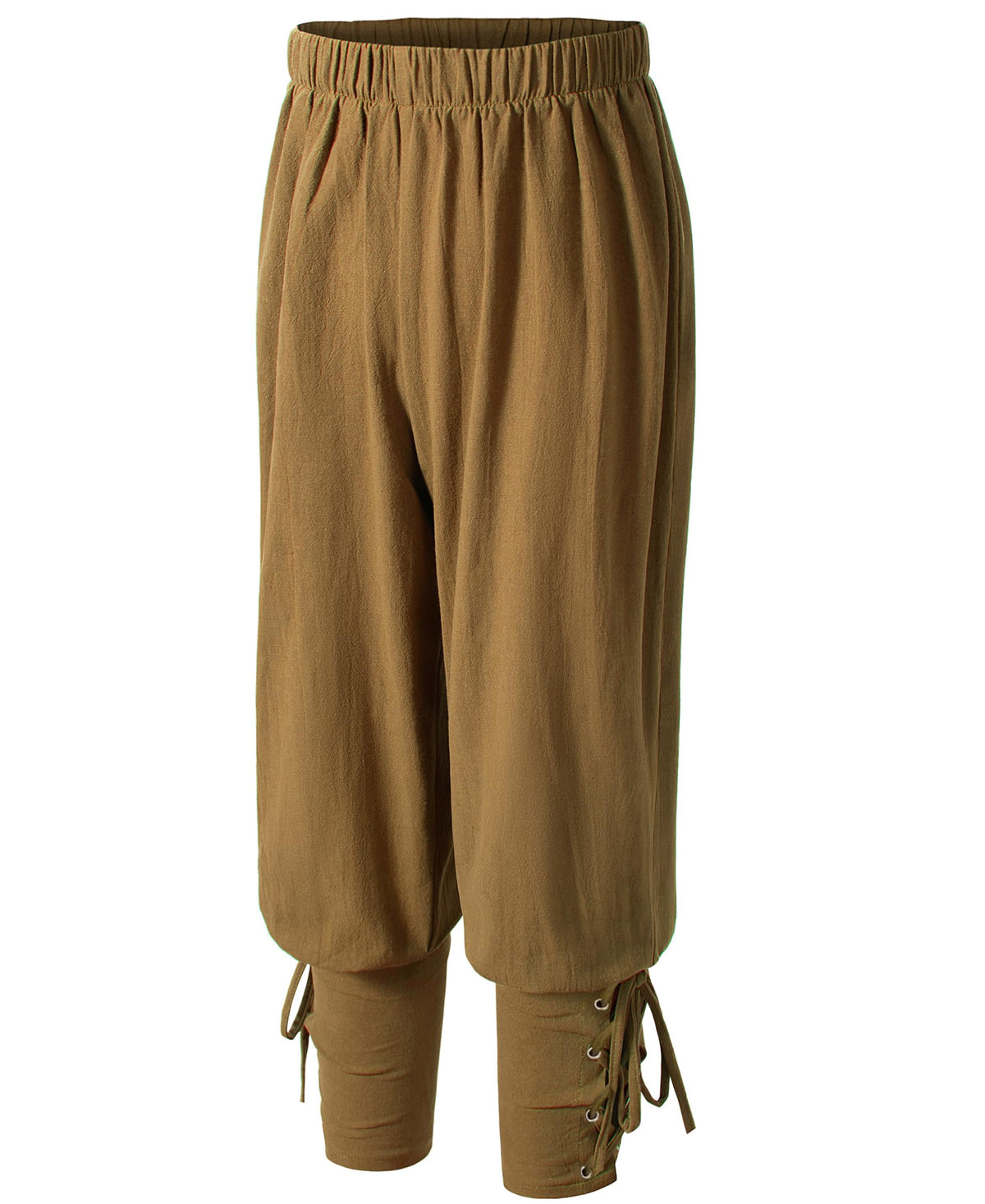 AITIPOO Kids Renaissance pirate pants with elastic waist and drawstring for adjustable comfort.