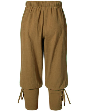 AITIPOO Kids Renaissance pirate pants featuring low crotch and full leg for dynamic action.