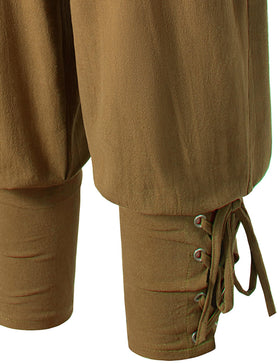 AITIPOO Kids Renaissance pirate pants with tapered fit for easy wear.
