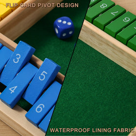 AIUAZA Wooden dice and numbered cards for durable gameplay