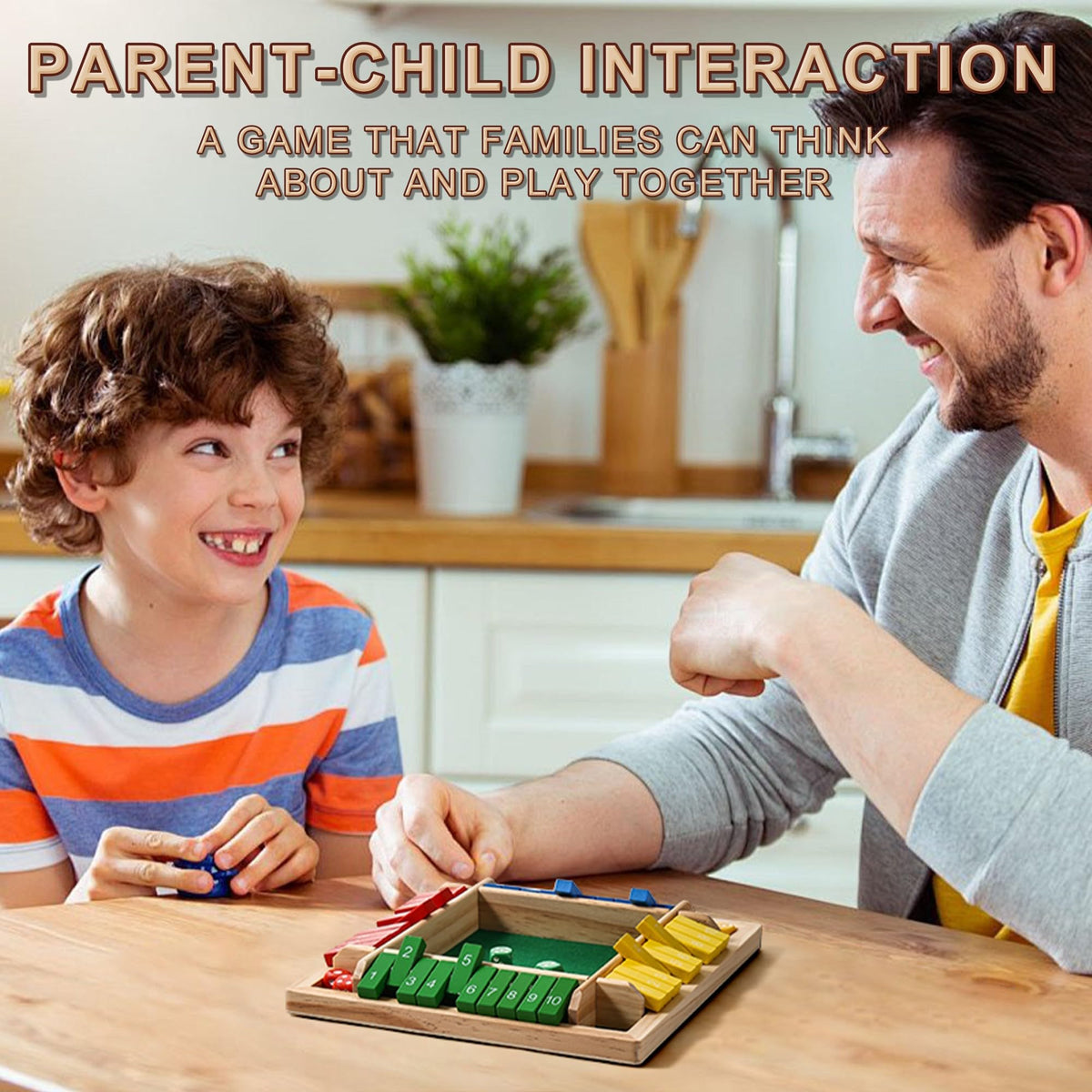 AIUAZA Family game night scene with AIUAZA Shut The Box