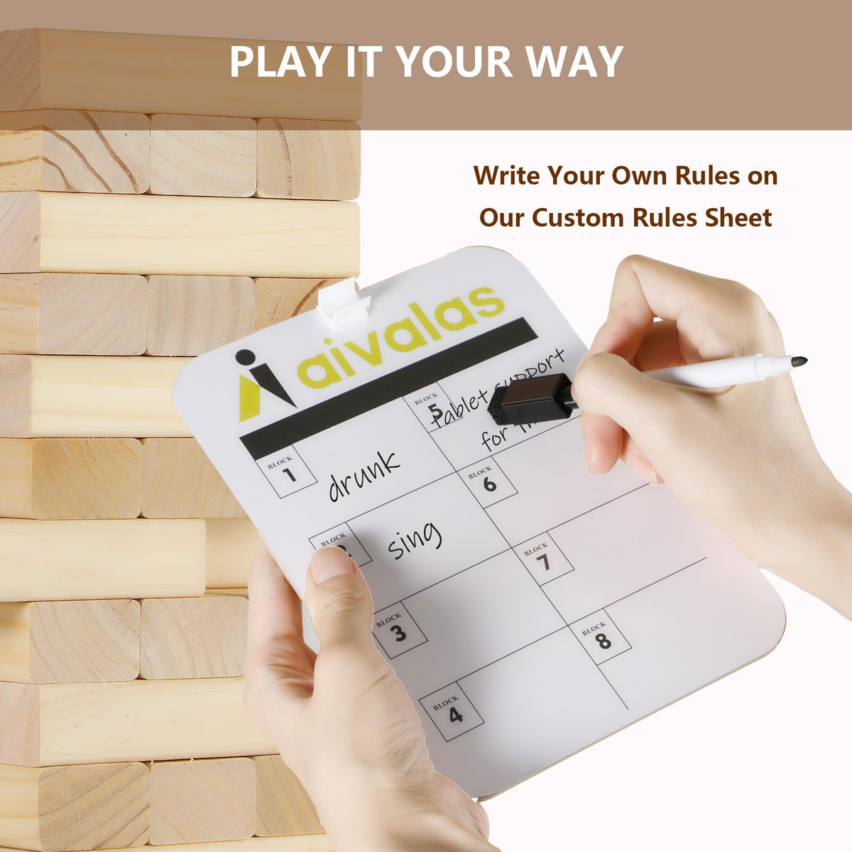 Aivalas indoor-outdoor family play setup for lawn or living room.