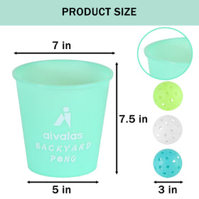 Aivalas stackable design saves space in storage and travel.