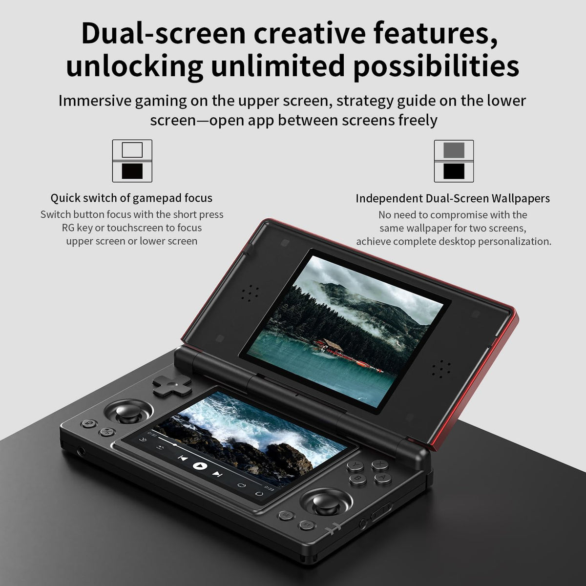 Aivuidbs RG DS capacitive stylus enhances precise navigation on both screens