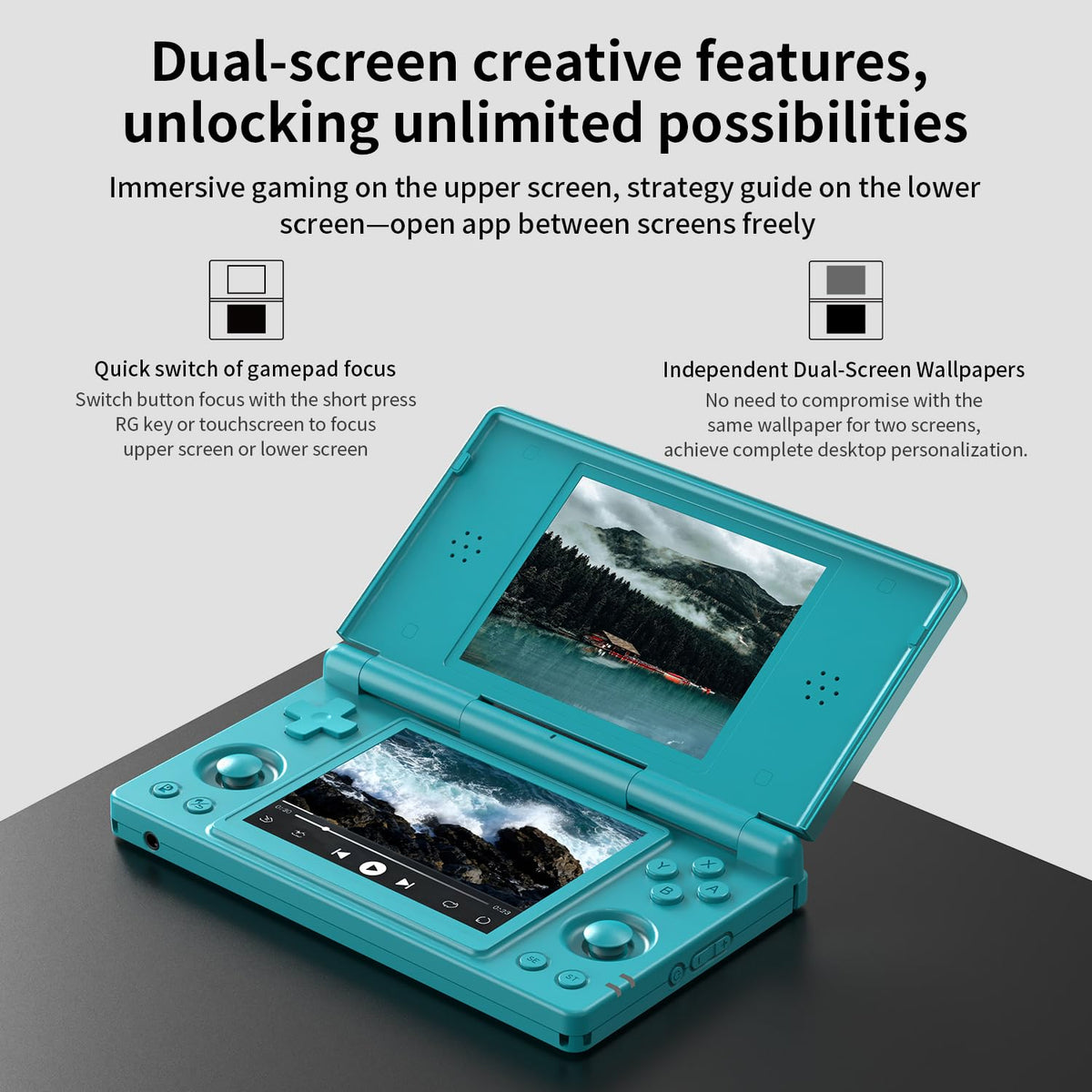 Aivuidbs RG DS 4000mAh battery supports extended play sessions.