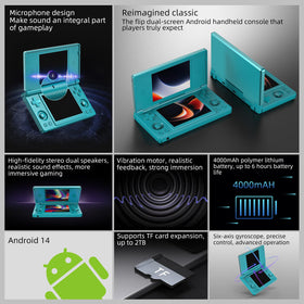 Aivuidbs RG DS dual-screen 640x480 resolution enhances color and clarity.