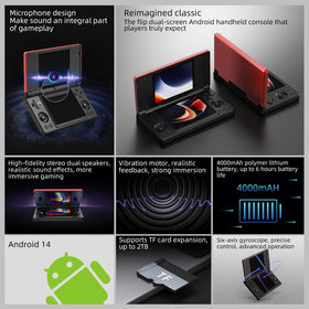 Aivuidbs RG DS built-in 3.5mm jack for immersive audio while gaming