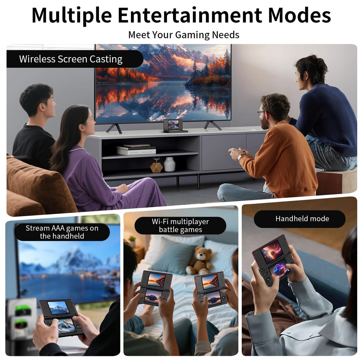 Aivuidbs RG DS Wi-Fi and Bluetooth keep online multiplayer and streaming simple
