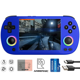 Aivuidbs RG40XX H console front view showing portable handheld form factor