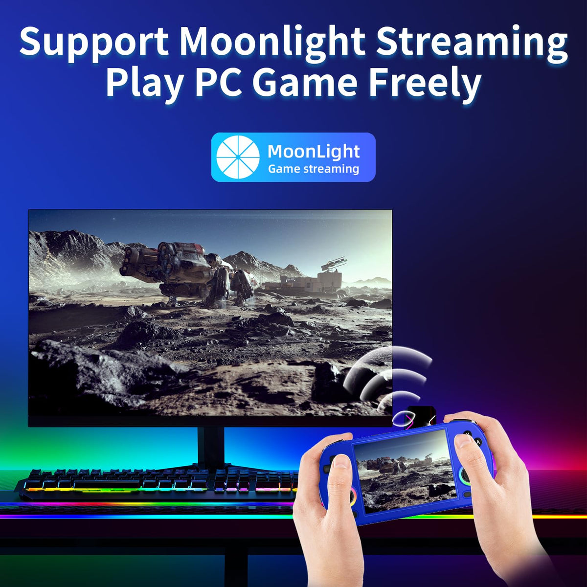 Aivuidbs RG40XX H HDMI TV output enabling big-screen gaming at home