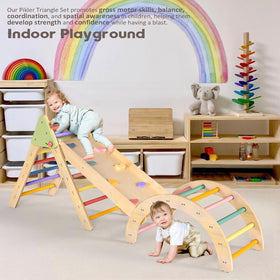 aiwo climbing set helps kids build motor skills through adventurous play.