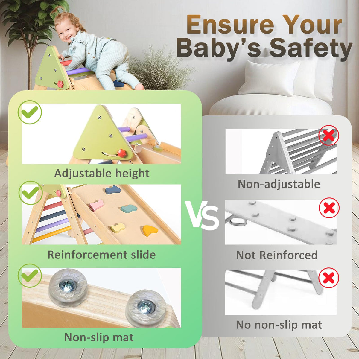 aiwo slide attachment offers engaging sliding play for active toddlers.