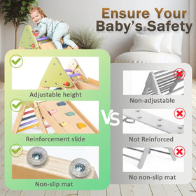 aiwo slide attachment offers engaging sliding play for active toddlers.