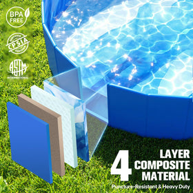 AixPool blue immersive quicksand-pattern bottom for engaging playtime
