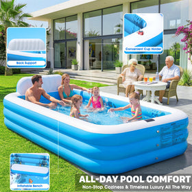 AixPool easy inflation with standard pump for fast setup