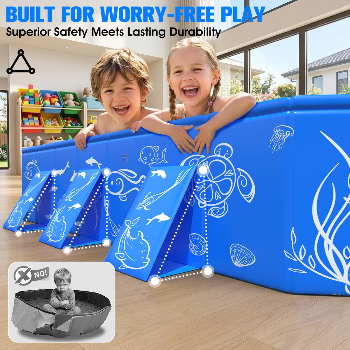 AixPool 5-layer material ensures durable, year-round outdoor use
