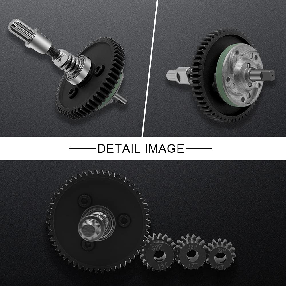 AIYIHOBBY 6878 packaging contents showing clutch, pinions, screws and couplers
