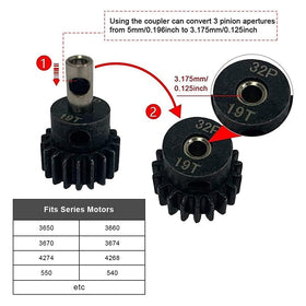 AIYIHOBBY 6878 17T pinion for tuning torque and speed