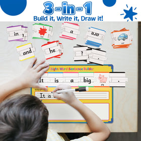 Aizweb 108-piece puzzle set enabling endless sentence ideas.