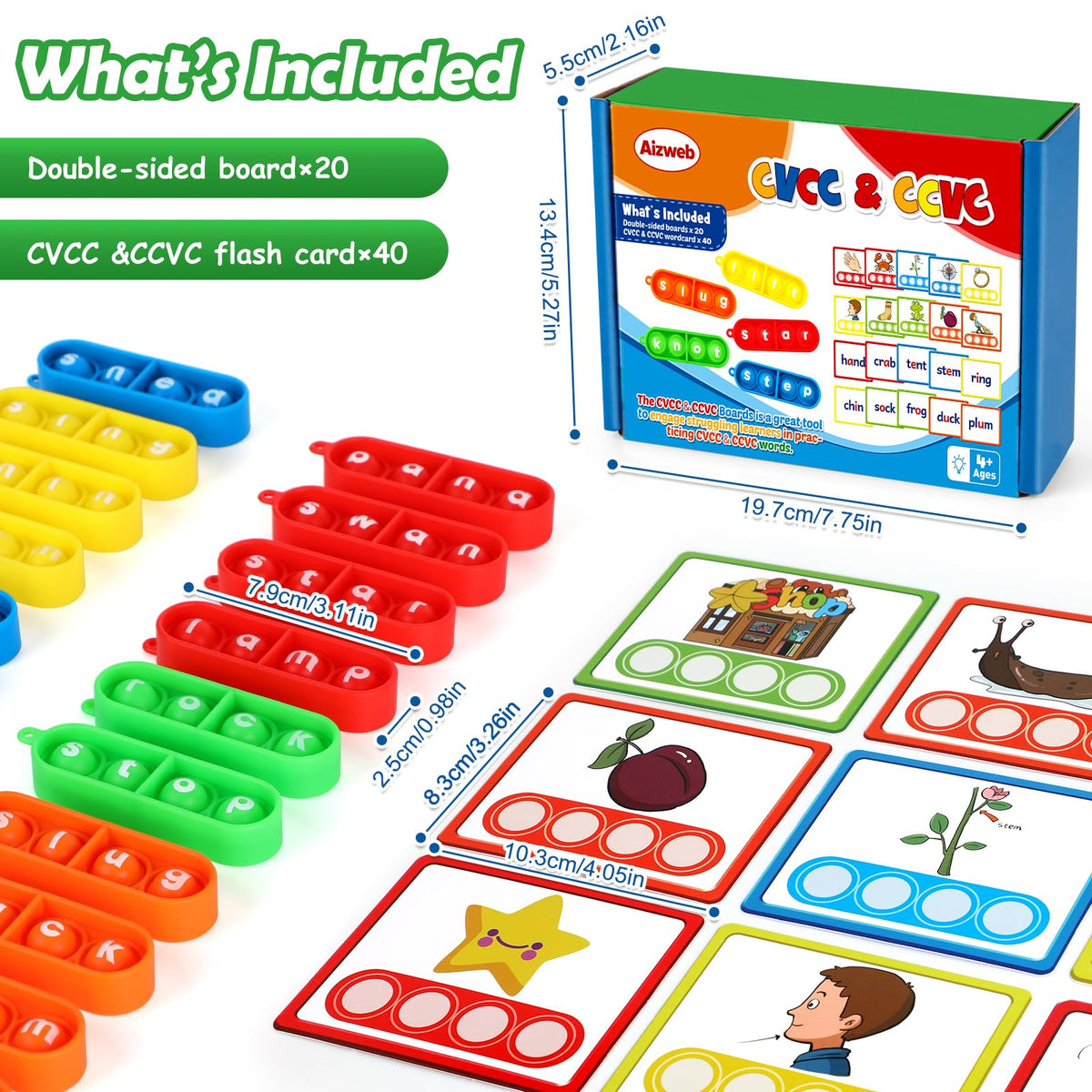 Portable hanging design of the Aizweb Word Game for learning on the go.